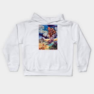 The Fisherman and the Genie - Arabian Nights, Rene Bull Kids Hoodie